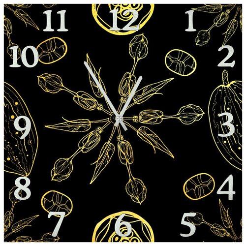 фото Svs настенные часы svs 3501703 узоры