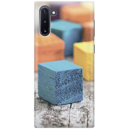 фото Силиконовый чехол на samsung galaxy note 10 / самсунг ноут 10 с принтом "разноцветные бруски gosso