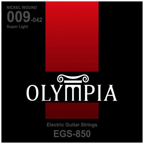 Струны для электрогитары Olympia EGS850 струны для бас гитары olympia nickel wound 50 70 85 105 ebs450