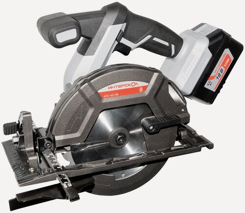Изображение товара Пила циркулярная аккумуляторная Интерскол ДПА-165/18В (577.4.1.70), 18 В, 4 Ач Li-ion АПИ, ЗУ
