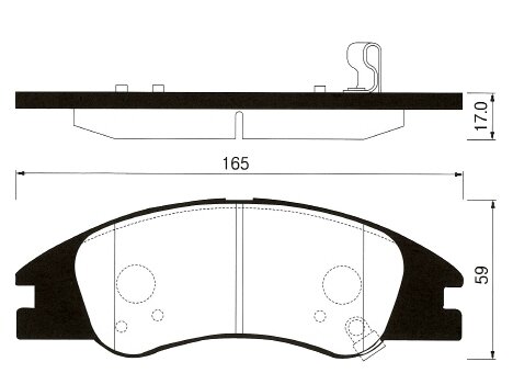 Дисковые тормозные колодки передние SANGSIN BRAKE SP1167 для Kia Cerato Hyundai Elantra Kia Spectra (4 шт.)