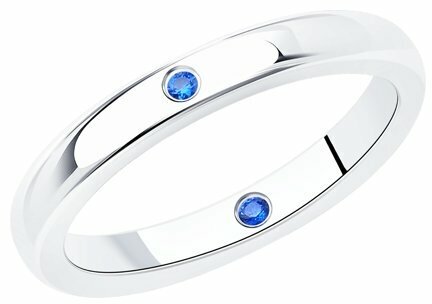 Кольцо Diamant online, серебро, 925 проба, фианит