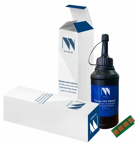 Заправочный комплект NV PRINT (NV- PC-211) для Pantum P2200/P2207/P2507/P2500W (тонер+чип) 1600 стр