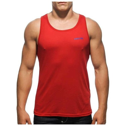 фото Майка-безрукавка "basic addicted tank top - red" / addicted / красный / размер 2xl