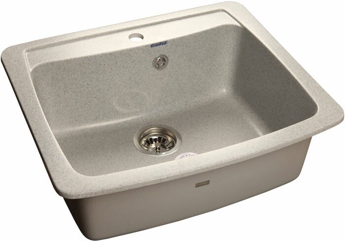 Кухонная мойка GranFest Standart GF-S-605 1 чашa 51.5х60.5см серый