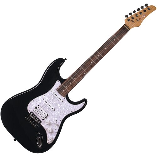 Redhill STM200/BK электрогитара, Stratocaster, цвет черный электрогитара stratocaster s s s с винтажным тремоло caraya