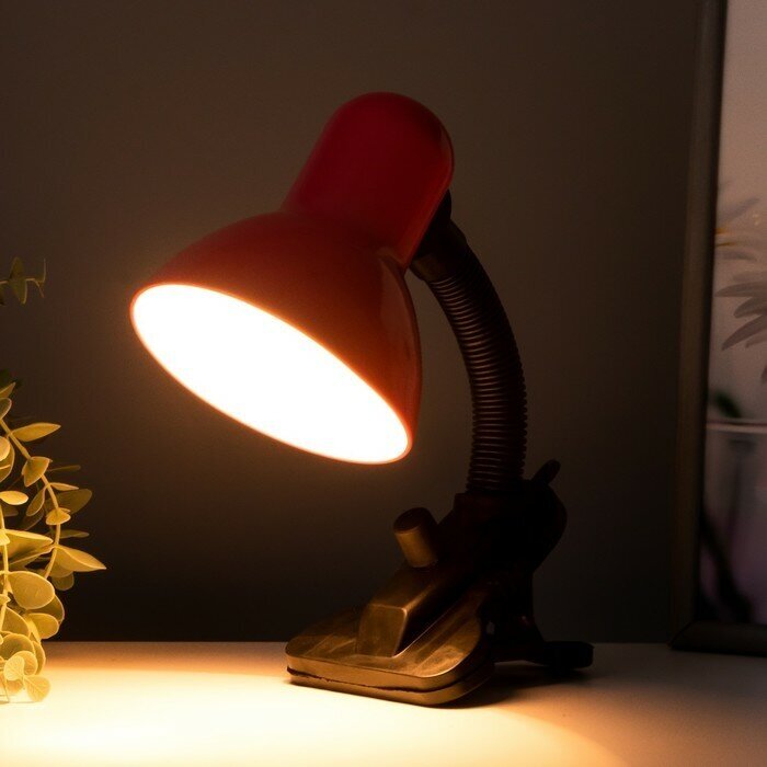 Лампа настольная Е27, светорегулятор (220В) розовая (108А) - фотография № 6