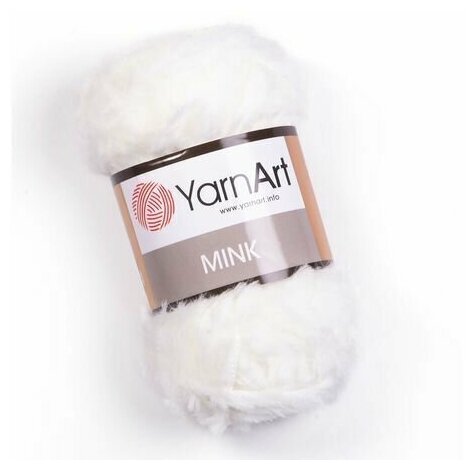 Пряжа меховая YarnArt Mink (Ярнарт Минк) 1 шт цвет 330, Нитки для вязания под мех, 50г, 75м, 100% полиамид, искусственный мех