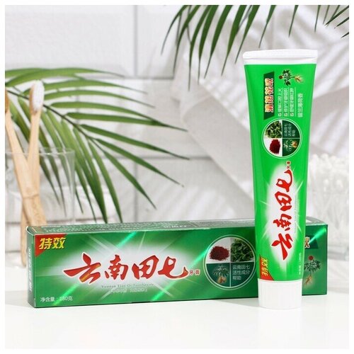 зубная паста китайская традиционная на травах с зеленым чаем лонг цзин 100 гр Зубная паста китайская традиционная на 3 травах, для чувствительных дёсен, 180 г