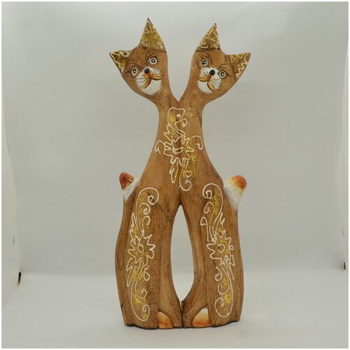 Статуэтка кошка, дерево, высота 30см