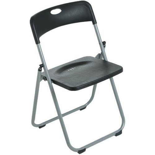 Стул складной на металлическом каркасе, цвет черный 9278669 прочный детский обеденный высокий стул с подушкой для стула портативный складной стул