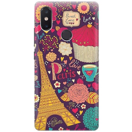фото Re:pa накладка transparent для xiaomi mi 8 se с принтом "love in paris"
