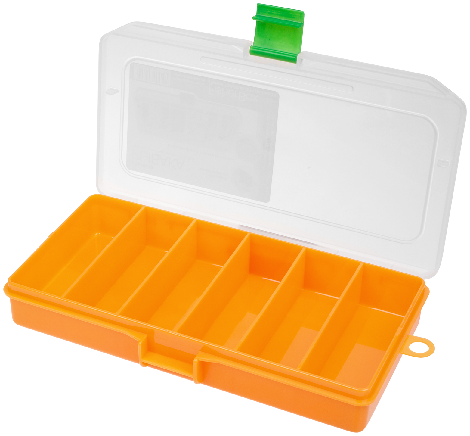 Коробка для приманок FisherBox 216 Orange (6 отделений) 22х12х3 см
