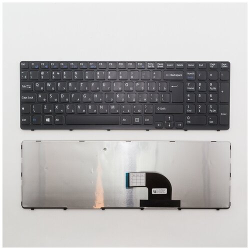 Клавиатура для ноутбука Sony Vaio SVE15 черная с рамкой 93000₽