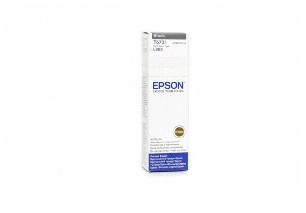 Техническая упаковка чернила Epson C13T67314A, черный, 1800 стр, 70 мл