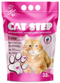 Наполнитель Cat Step Впитывающий силикагелевый Crystal Pink, 3,8 л