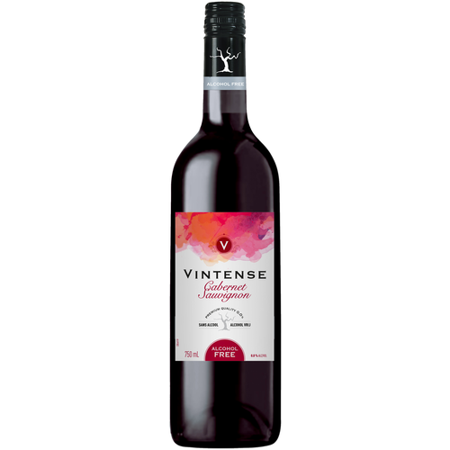 Вино безалкогольное VINTENSE CEPAGE CABERNET SAUVIGNON, красное сухое, Бельгия, 0,75 л.