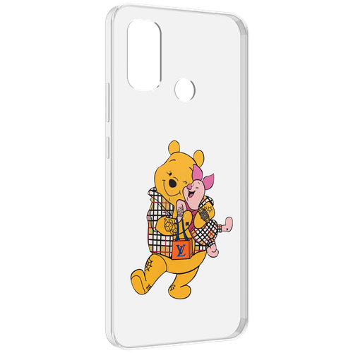 Чехол MyPads модный-медведь-из-винни-пуха для UleFone Note 10P / Note 10 задняя-панель-накладка-бампер