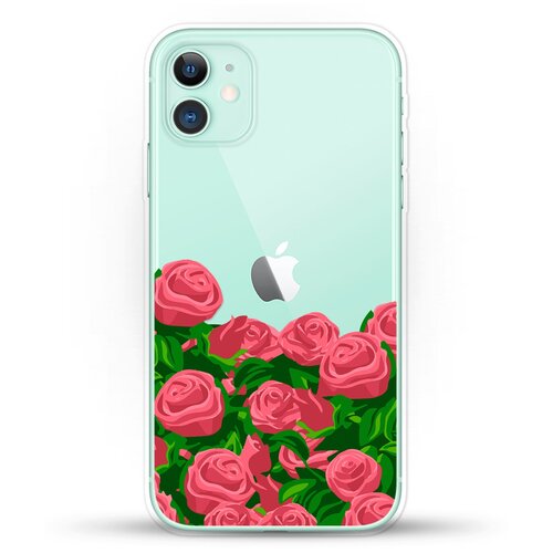 фото Силиконовый чехол розы на apple iphone 11 andy & paul