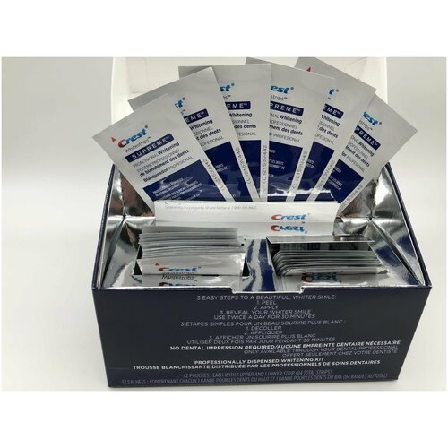 Отбеливающие полоски Crest 3D Whitestrips Supreme Professional - 6 применений