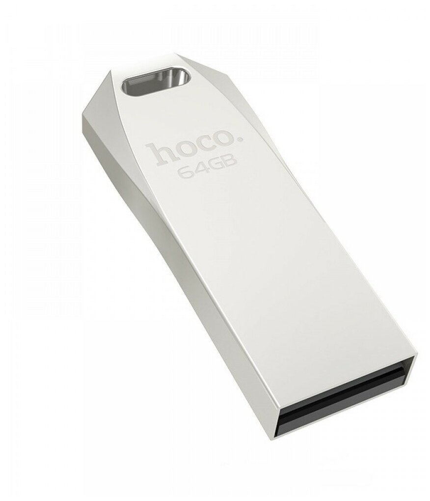 Флеш-накопитель HOCO UD4 64GB USB2.0 металл серебряный