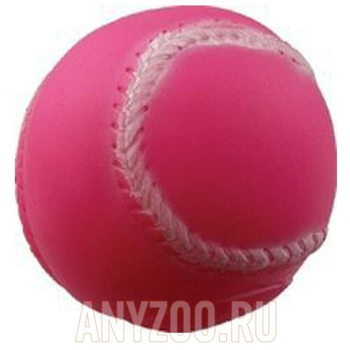Мячик для собак Зооник Мяч теннисный (С001), красный мячик для собак зооник мяч ежик 10 16428 красный