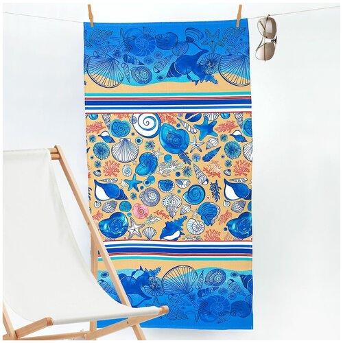 фото Вафельное полотенце пляж, 80х150, арт дизайн артдизайн