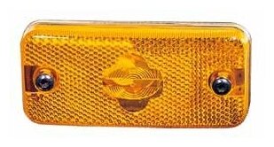 DEPO 5511405NAE 551-1405N-AE_фонарь габаритный желтый с уплотнением AMP JPT лампочка W5W\ Omn RVI Premium DAF 95XF
