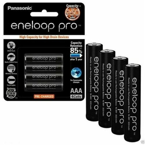 Аккумулятор Panasonic Eneloop 950 mAh 4шт AAА