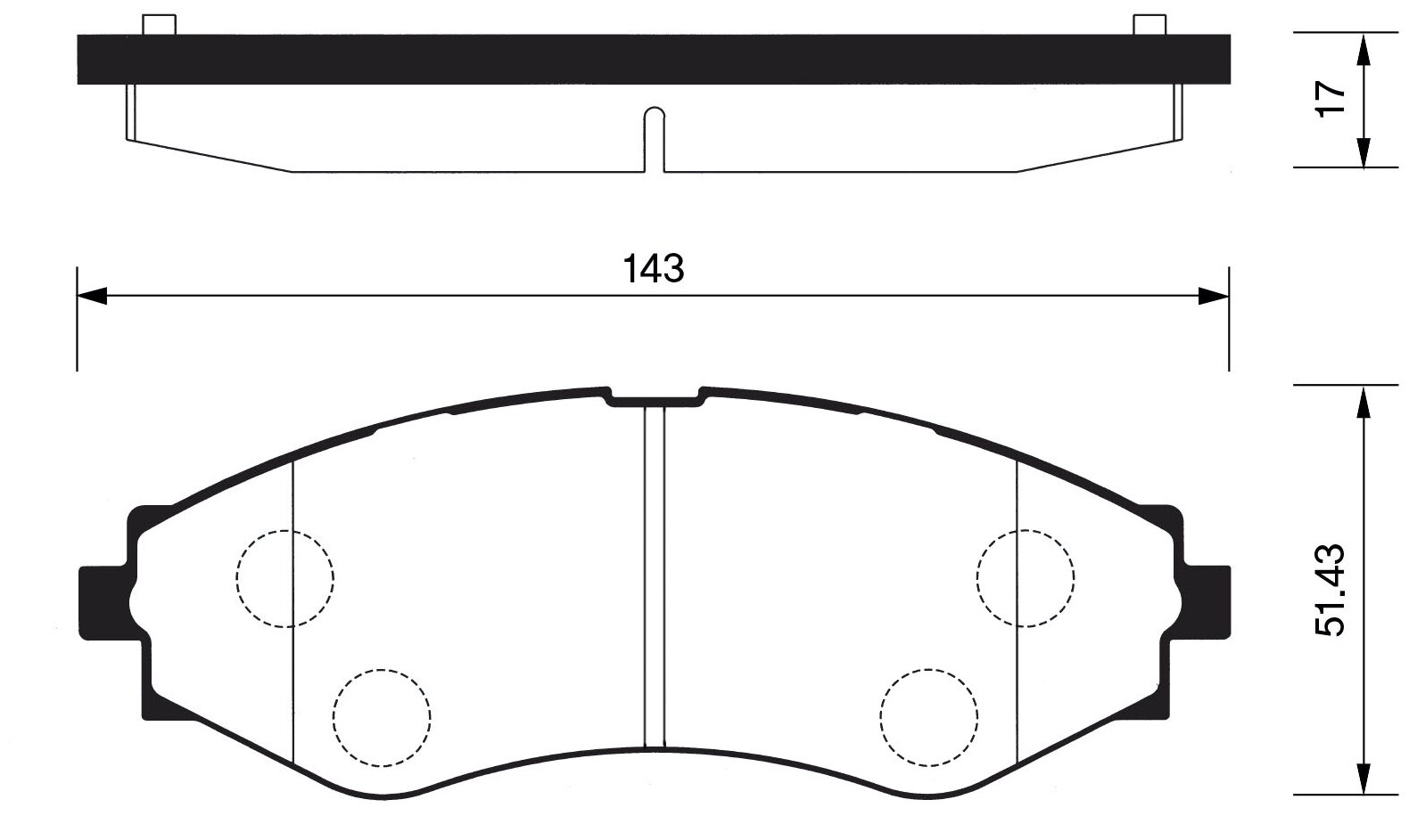 Тормозные колодки передние CHEVROLET Lacetti 03- SP1103 SANGSIN BRAKE - фотография № 1