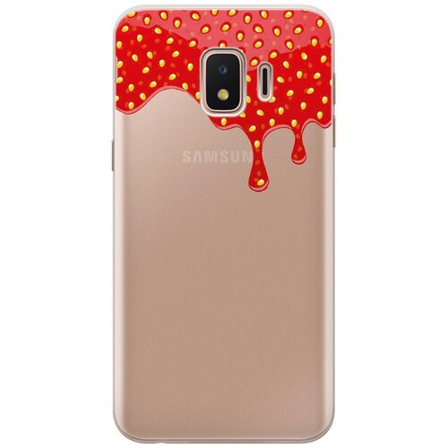 фото Силиконовый чехол на samsung galaxy j2 core / самсунг джей 2 кор с 3d принтом "jam" прозрачный gosso