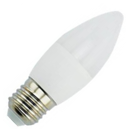 Светодиодная LED лампа Ecola candle LED 6,0W 220V E27 4000K свеча (композит) 101x37 C7LV60ELC