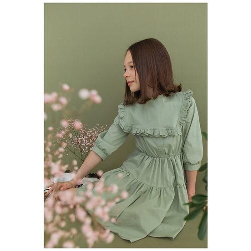 Платье Leya.me, размер 140, зеленый