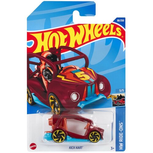 Машинка Hot Wheels коллекционная (оригинал) KICK KART бордовый/голубой машинка hot wheels коллекционная оригинал coupe clip бордовый