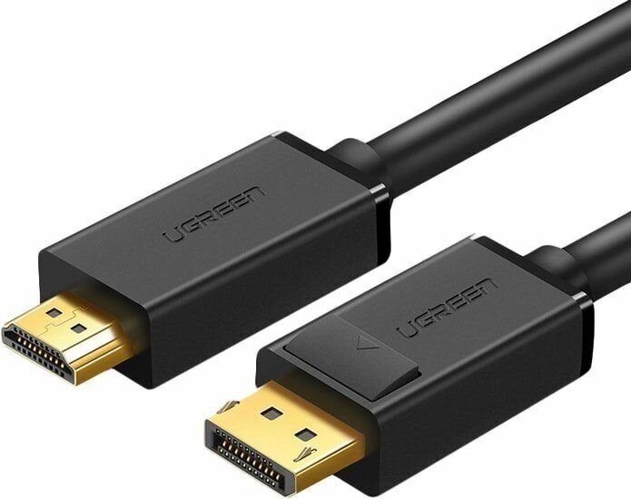 UGREEN Кабель UGREEN DP101-10239 DisplayPort (M) to HDMI (M), 4K@30Hz, 1.5m, Black UGREEN DP Male to HDMI Male Cable 1.5m DP101 (Black) 10239