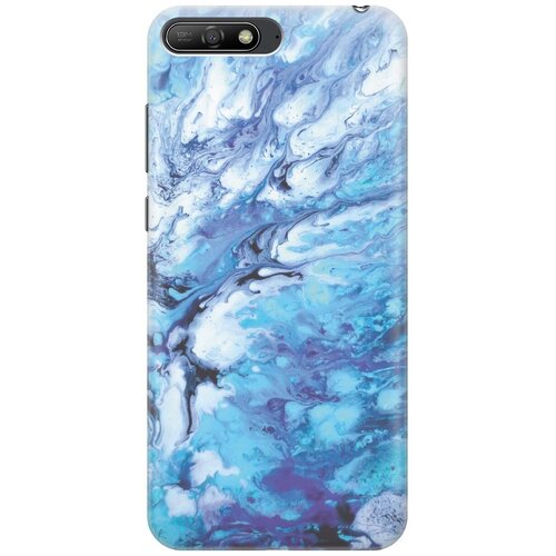 фото Re:pa накладка transparent для huawei y6 (2018) с принтом "синий мрамор"