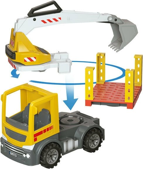 Конструктор Fisсhertechnik Junior Easy Start Грузовики, желтый с серым (FT-554194) fischertechnik - фото №7