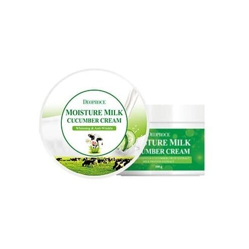 Deoproce Увлажняющий крем для лица Moisture Milk Cucumber Cream