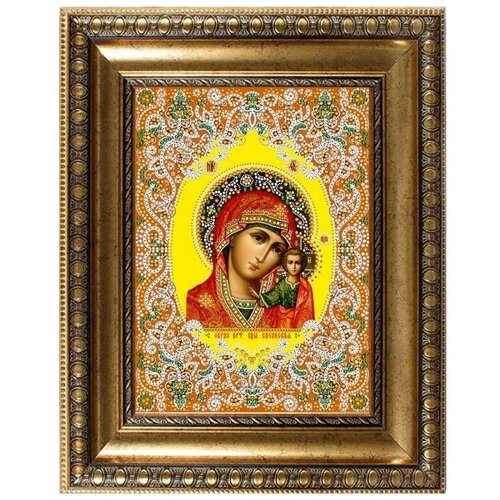 Схемы для вышивки бусинами RK LARKES Образ Пресвятой Богородицы Казанская, 26x36 см