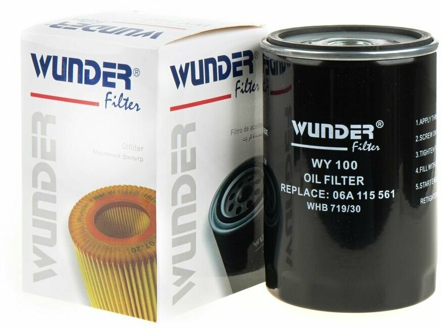 Фильтр Масляный Ad Vw 94- Wunder Filter Wy100 Ad Vw 94- WUNDER filter арт. WY100