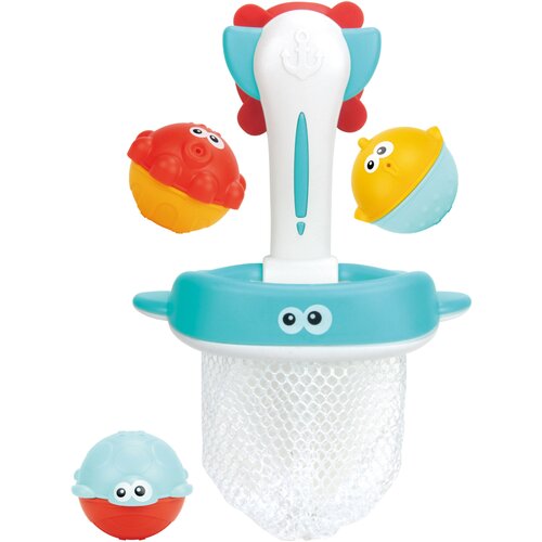Игрушка для ванной Huanger Набор для купания Рыбалка, 4 предмета, разноцветный игрушки для ванны bondibon игровой набор для купания кит сачок