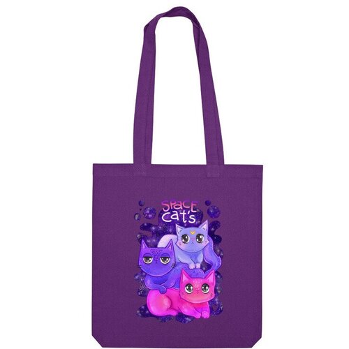 фото Сумка шоппер us basic, фиолетовый