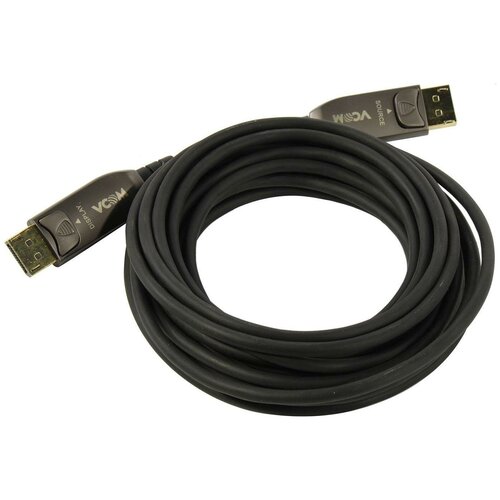 Активный оптический кабель VCOM DP1.4 32GBs/8K@60Hz 10м vcom du501 черный