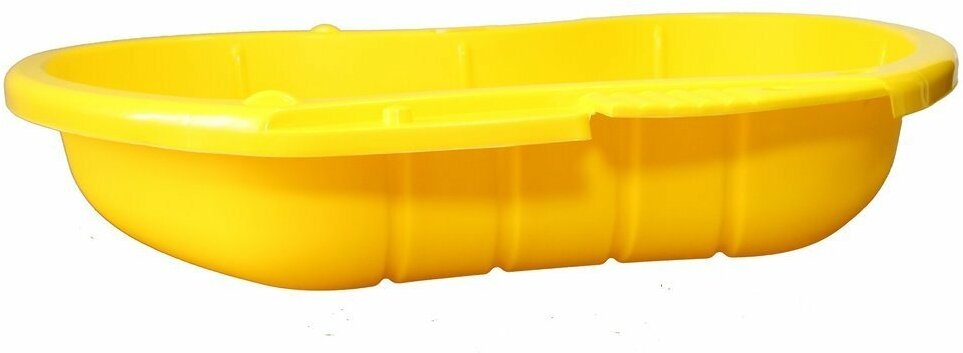 Песочница-бассейн ПластиК Крыло Бабочки, 112х88х18 см, пластик, желтый (С 179-Ж)