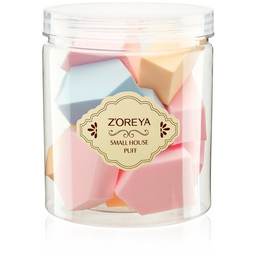 фото Zoreya набор цветных спонжей для макияжа z419 светлые zoreya cosmetics