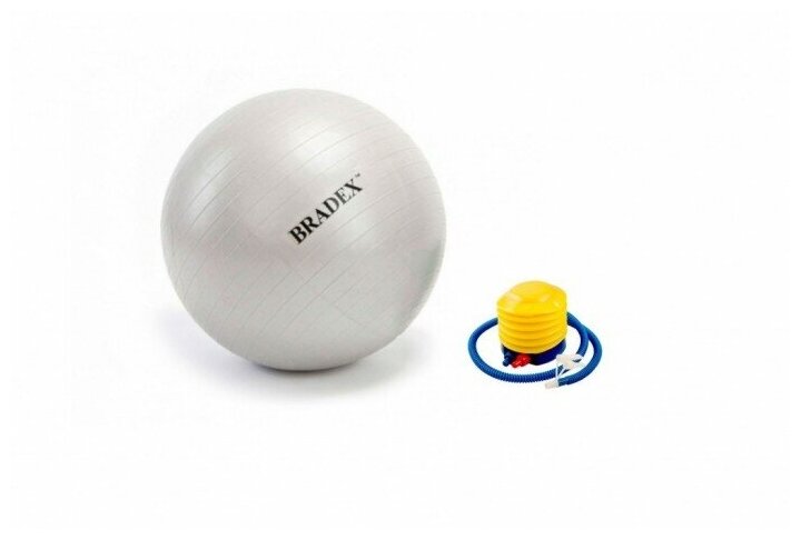 Мяч для фитнеса «ФИТБОЛ-55» с насосом SF 0241 BRADEX - фото №6