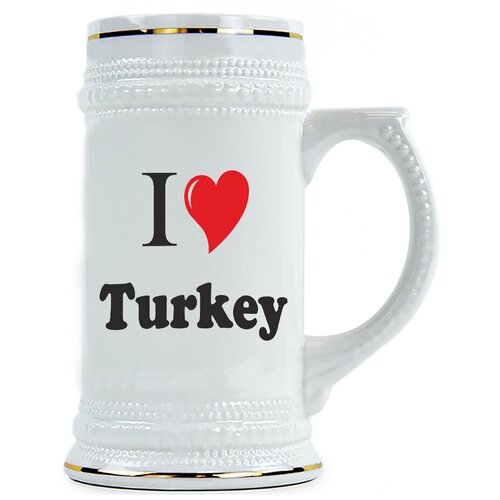 фото Пивная кружка i love turkey drabs