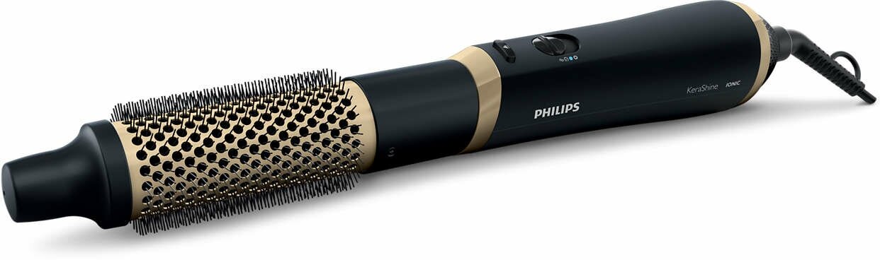 Фен-щетка Philips HP8667 Care, черный/золотой