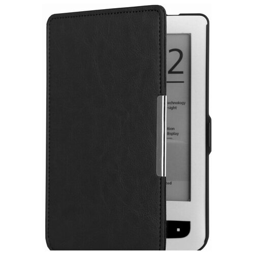 фото Чехол-обложка футляр mypads для pocketbook 650 limited edition / pocketbook 650 ultra из качественной эко-кожи тонкий с магнитной застежкой черный