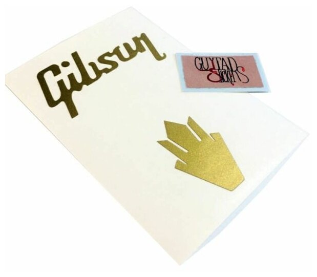 Наклейка виниловая на голову грифа гитары "Корона Gibson"